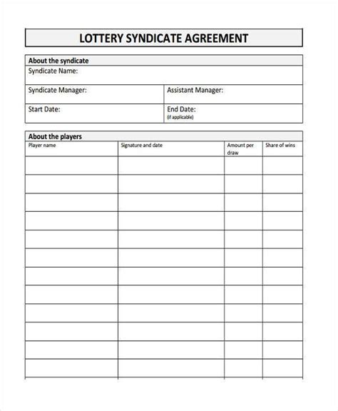 lotto form|lotto agreement form.
